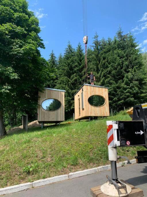 Zinipi Retreat Gelenau "Eule"ヴィラ エクステリア 写真